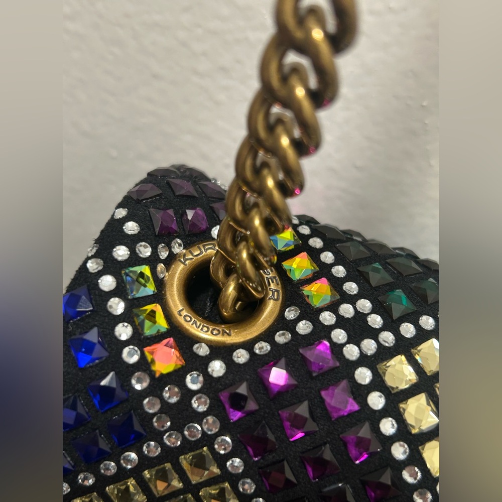 Kurt Geiger The Brixton Multicolor Embellished 2 Way Chain Bag NWT - Picture 14 of 16